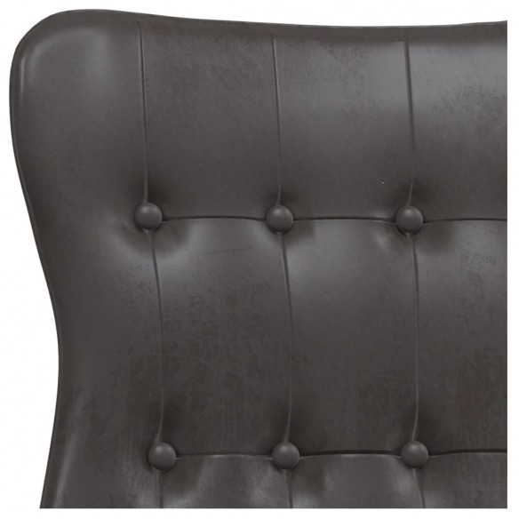 Chaise de relaxation Noir brillant Similicuir