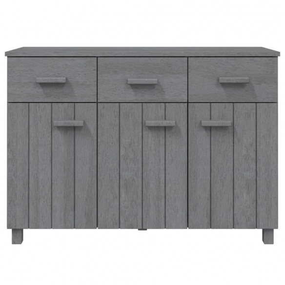 Buffet HAMAR Gris foncé 113x40x80 cm Bois massif de pin