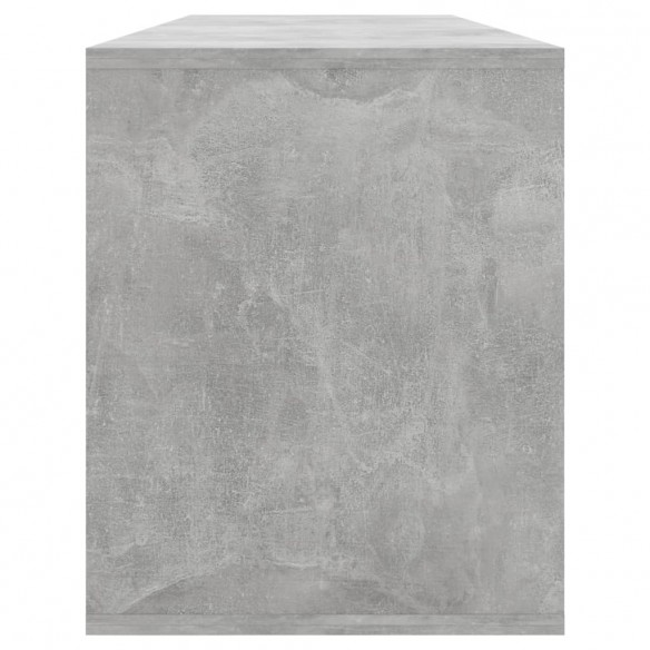 Meuble TV Gris béton 130x35x50 cm Bois d'ingénierie