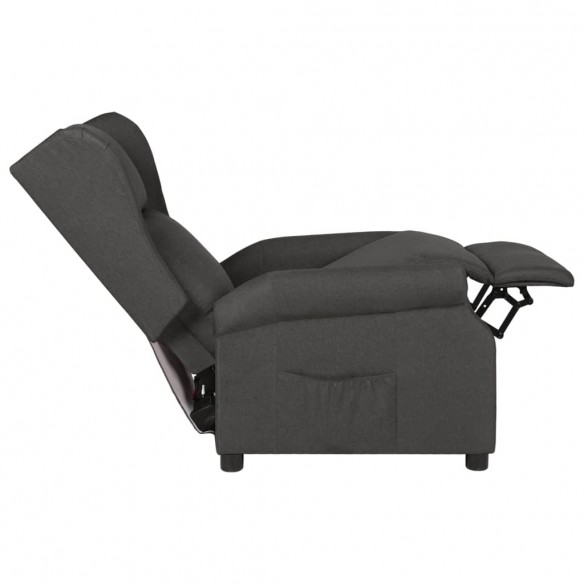 Fauteuil inclinable Gris foncé Tissu