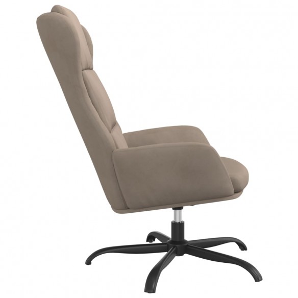 Chaise de relaxation Taupe Similicuir daim