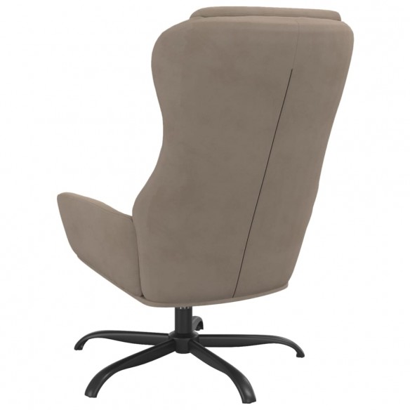 Chaise de relaxation Taupe Similicuir daim