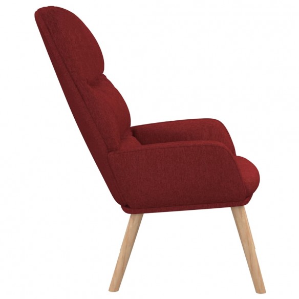 Chaise de relaxation Rouge bordeaux Tissu