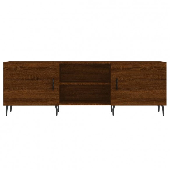 Meuble TV chêne marron 150x30x50 cm bois d'ingénierie