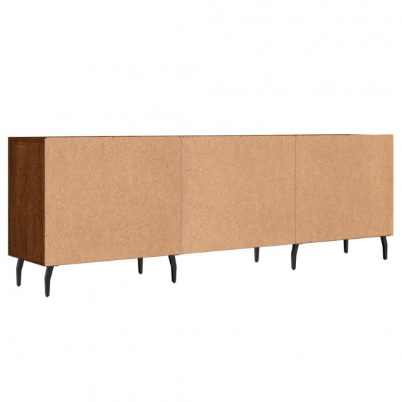 Meuble TV chêne marron 150x30x50 cm bois d'ingénierie