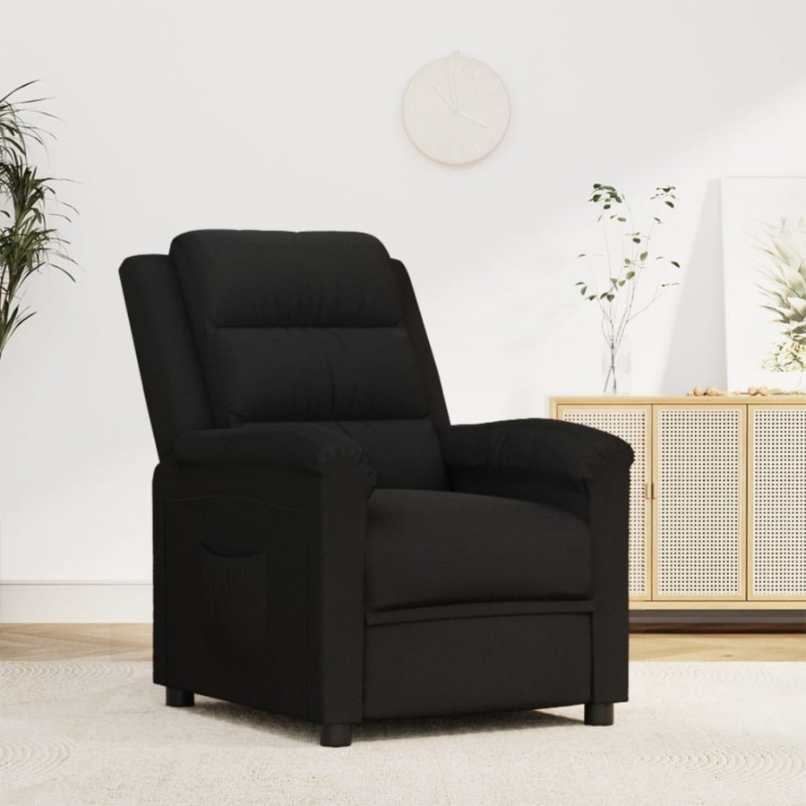 Fauteuil inclinable noir velours