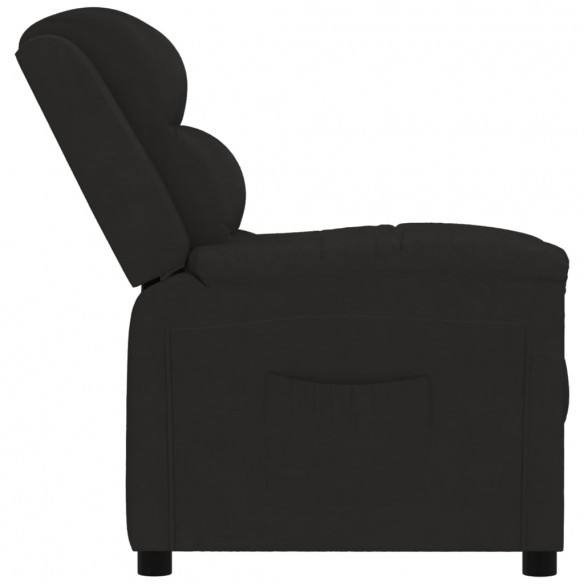 Fauteuil inclinable noir velours