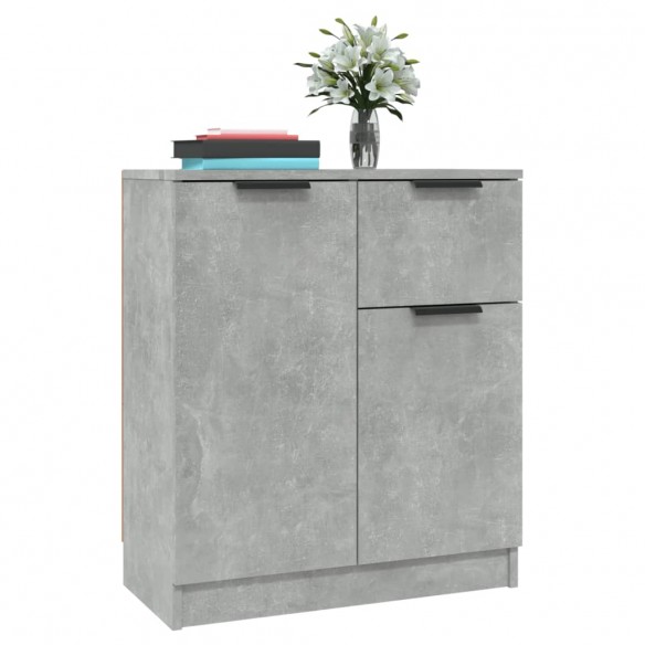 Buffet Gris béton 60x30x70 cm Bois d'ingénierie