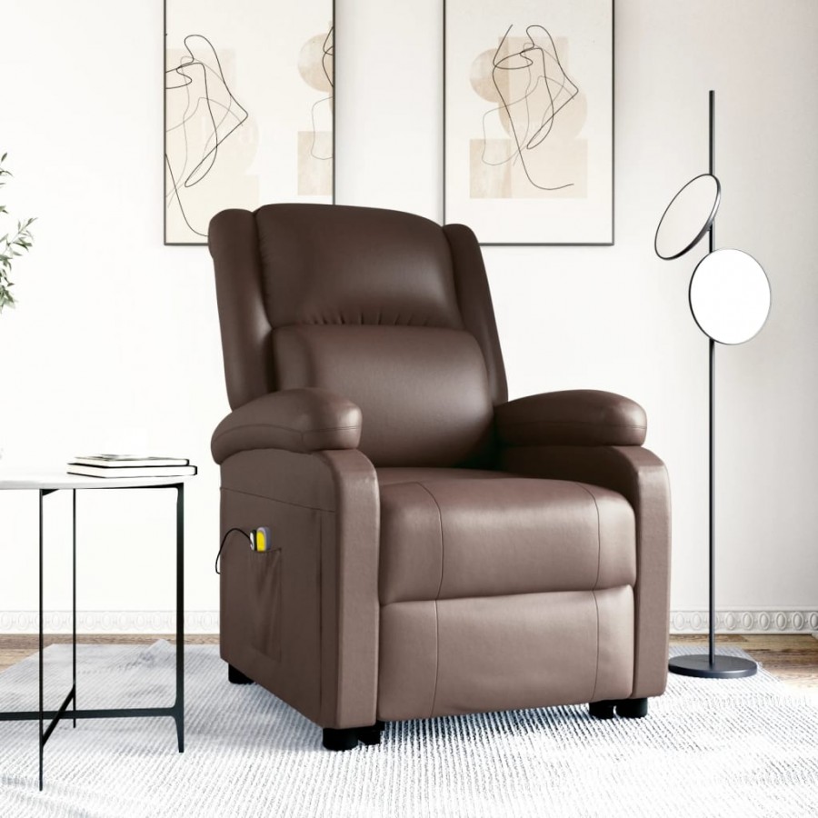 Fauteuil de massage Marron Similicuir