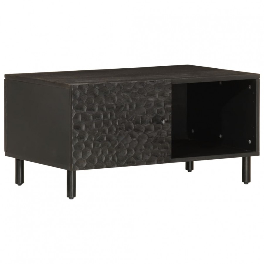 Table basse noir 80x50x40 cm bois...