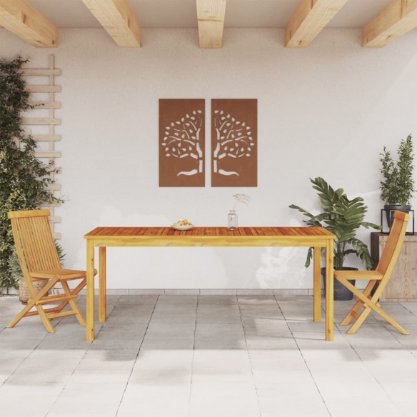 Table à manger de jardin 180x90x75 cm bois massif d'acacia