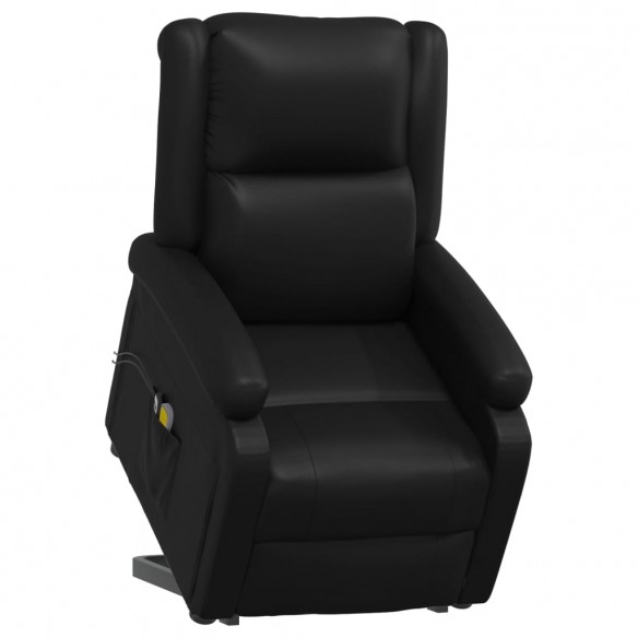 Fauteuil de massage Noir Similicuir