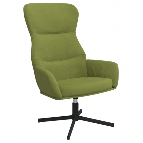 Chaise de relaxation Vert clair Velours