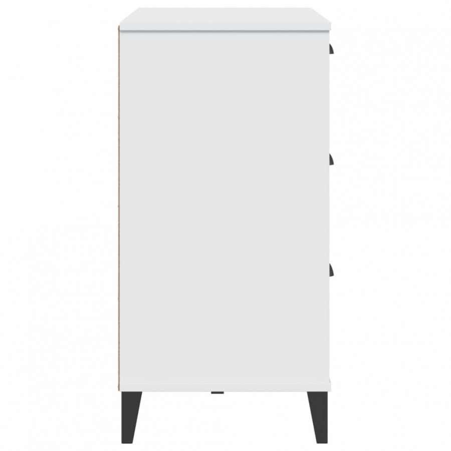 Buffet VIKEN blanc 80x40x80 cm bois massif de pin Buffet VIKEN blanc 80x40x80 cm bois massif de pin