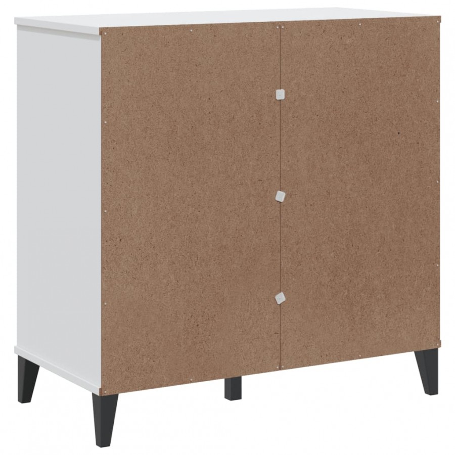 Buffet VIKEN blanc 80x40x80 cm bois massif de pin Buffet VIKEN blanc 80x40x80 cm bois massif de pin