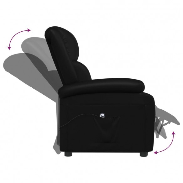 Fauteuil Noir Similicuir