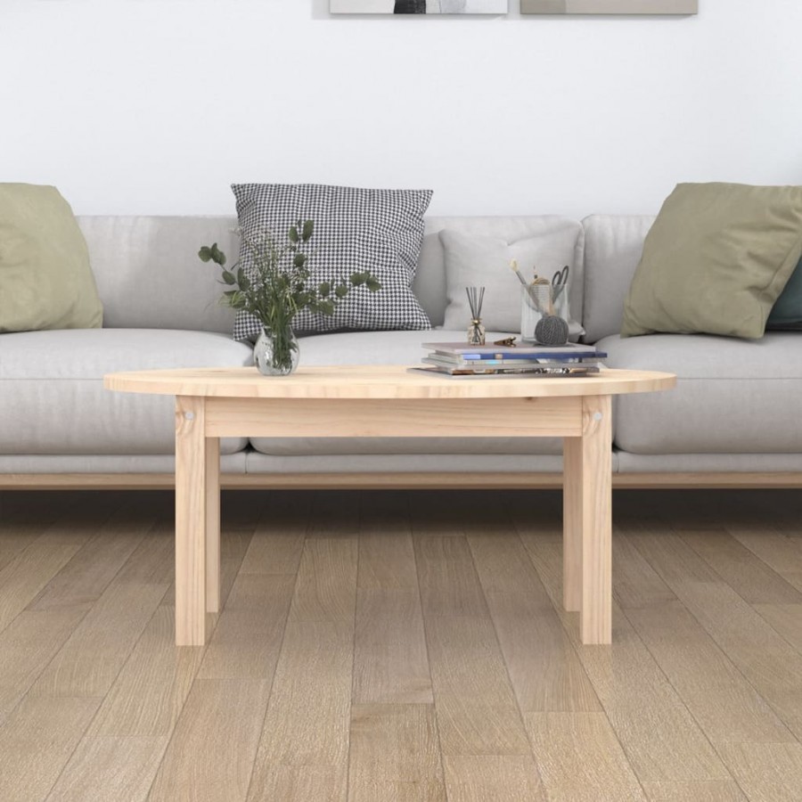 Table basse 80x40x35 cm Bois massif de pin Table basse 80x40x35 cm Bois massif de pin