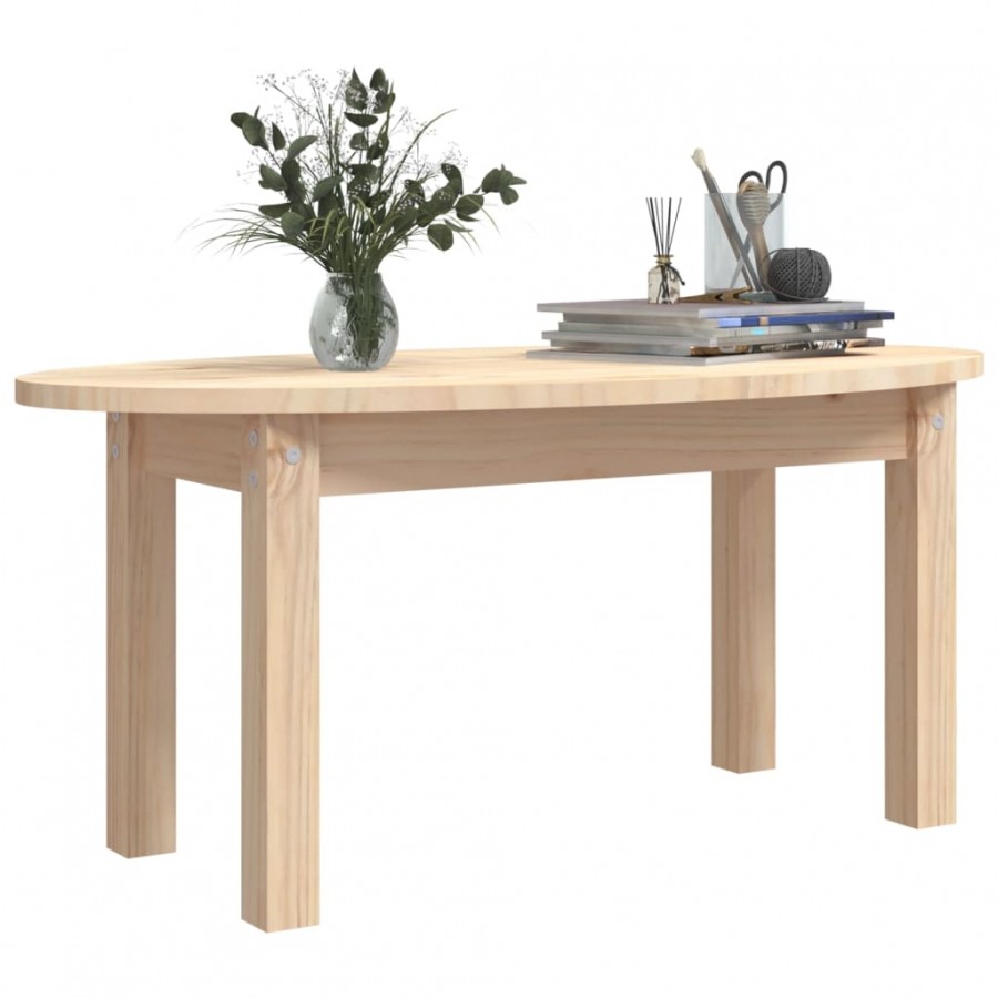 Table basse 80x40x35 cm Bois massif de pin Table basse 80x40x35 cm Bois massif de pin