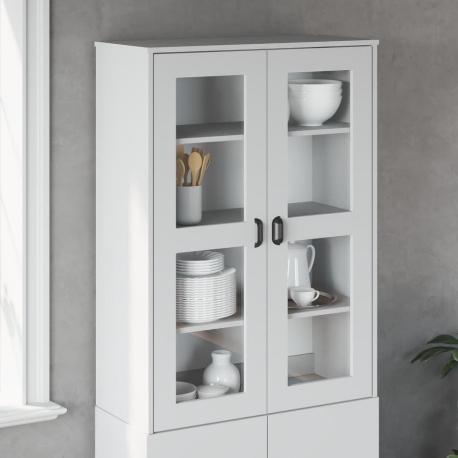 Dessus pour buffet VIKEN blanc bois de pin solide