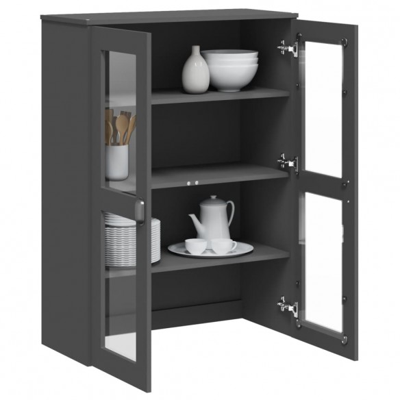 Dessus pour buffet VIKEN gris anthracite bois de pin solide