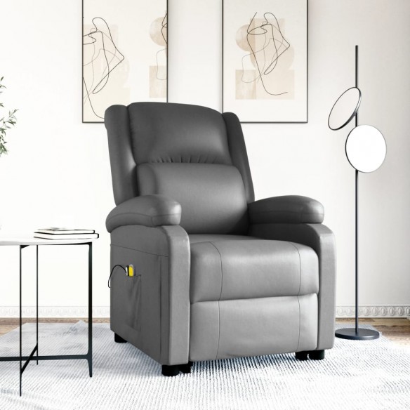 Fauteuil de massage Gris Similicuir