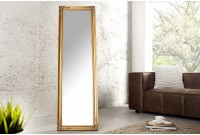 Miroir moderne 160 cm avec cadre en bois doré