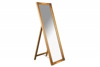 Miroir moderne 160 cm avec cadre en bois doré