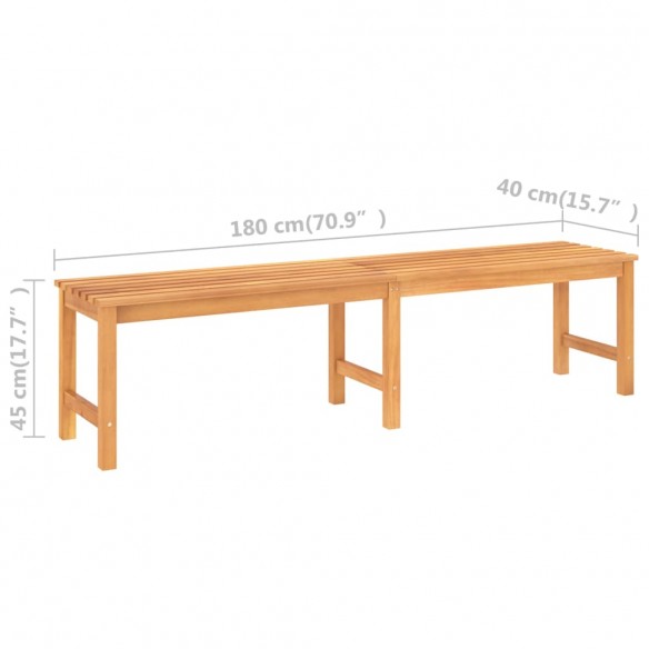 Banc de jardin 180 cm Bois de teck solide