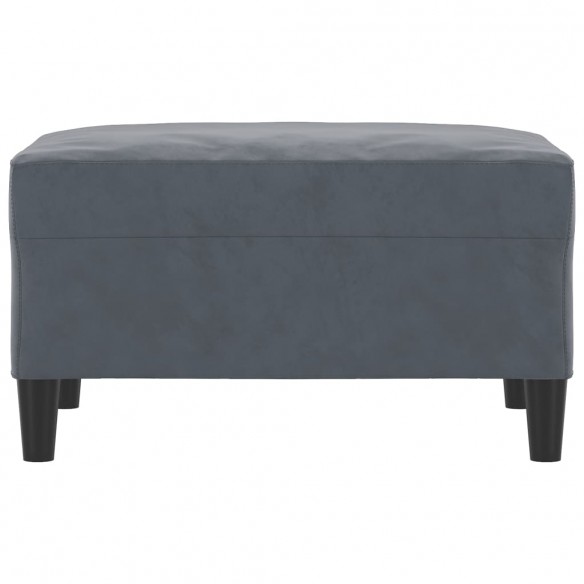 Repose-pied Gris foncé 70x55x41 cm Velours