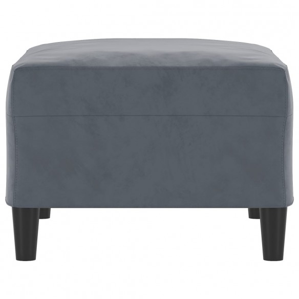 Repose-pied Gris foncé 70x55x41 cm Velours