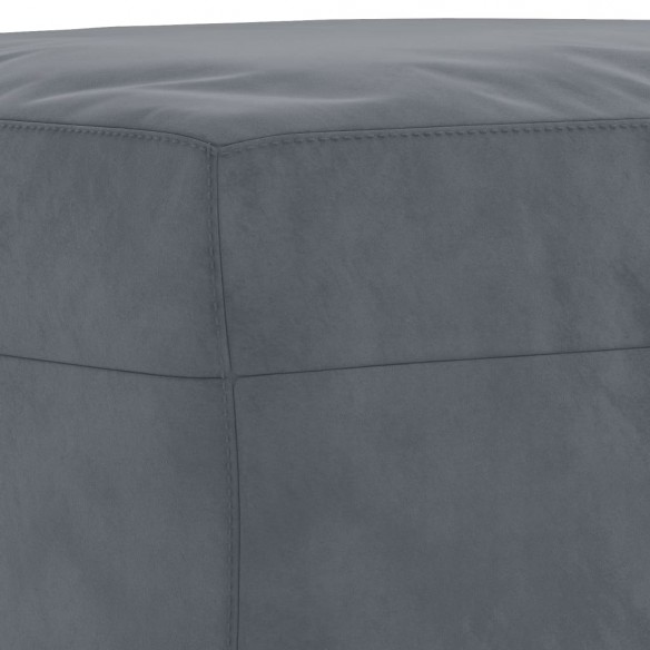 Repose-pied Gris foncé 70x55x41 cm Velours