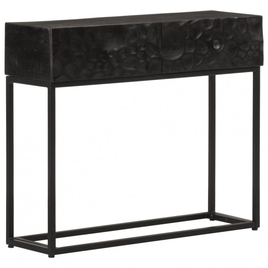Table console noir 90x30x76 cm bois...