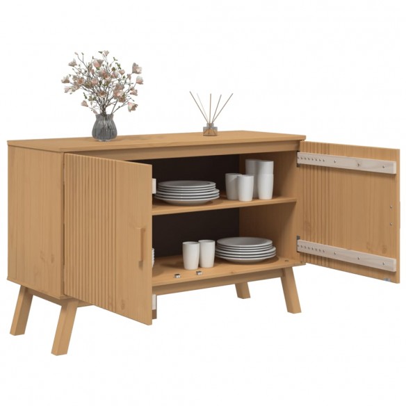 Buffet OLDEN marron 114x43x73,5 cm bois massif de pin