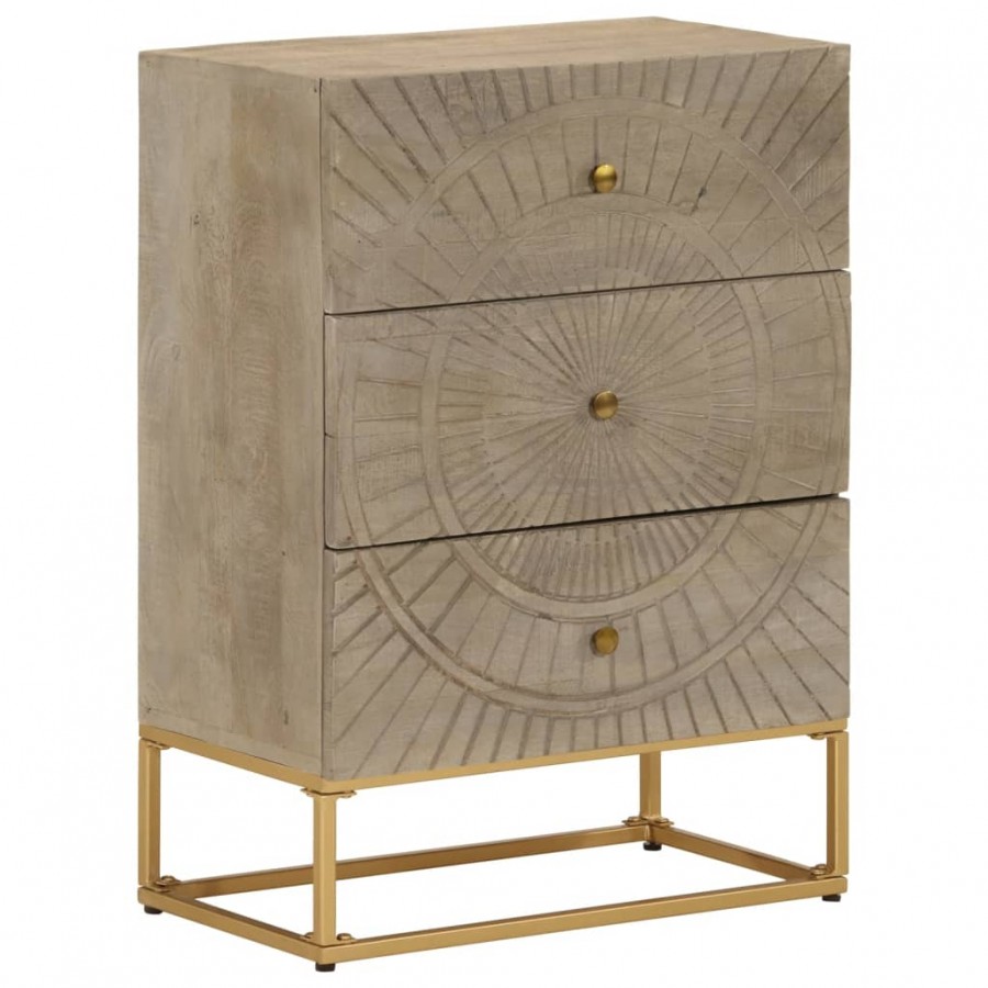 Commode 55x30x76 cm bois massif de...