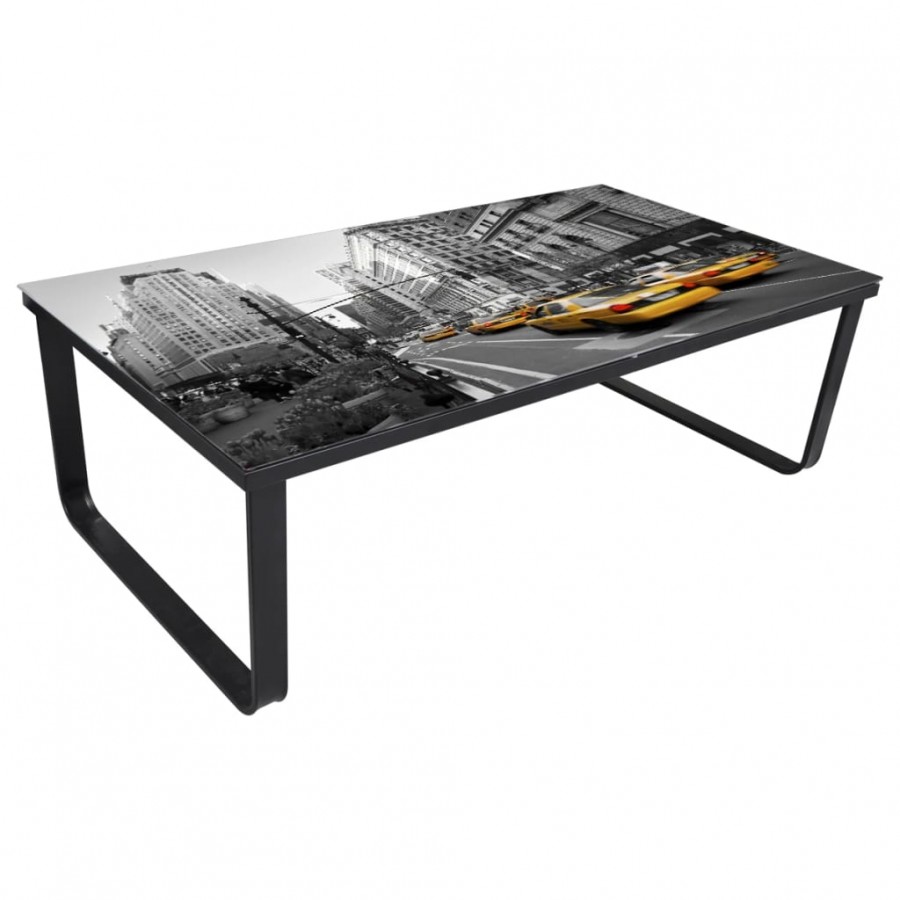Table basse avec dessus de table rectangulaire Table basse avec dessus de table rectangulaire