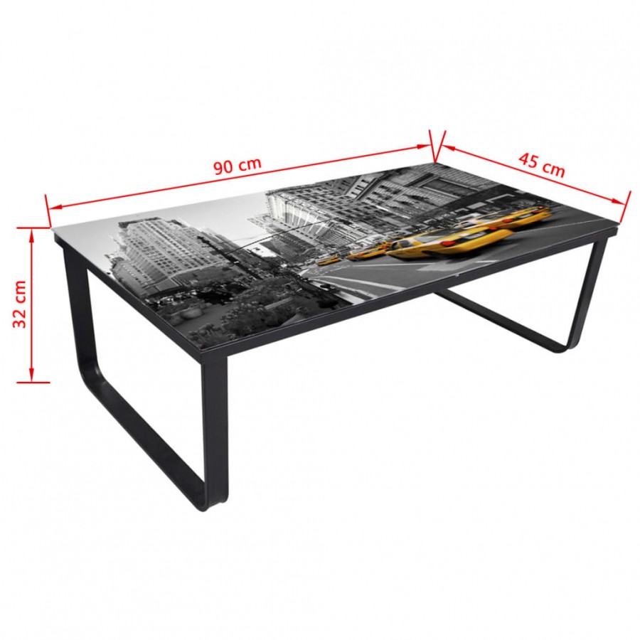 Table basse avec dessus de table rectangulaire Table basse avec dessus de table rectangulaire
