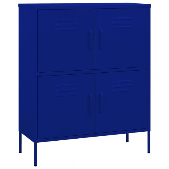 Armoire de rangement Bleu marine 80x35x101,5 cm Acier