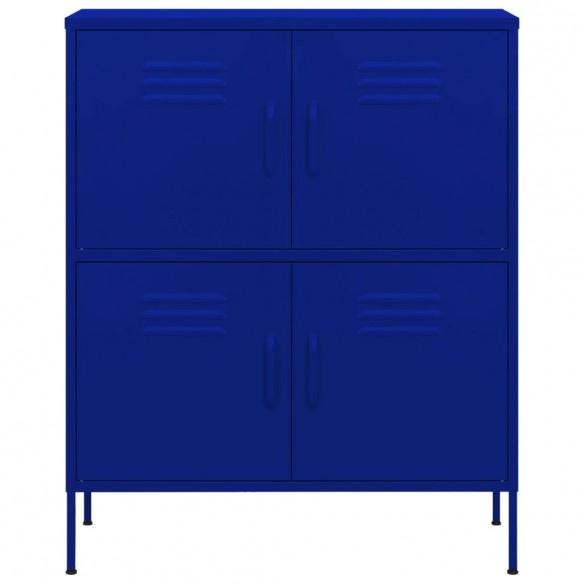 Armoire de rangement Bleu marine 80x35x101,5 cm Acier