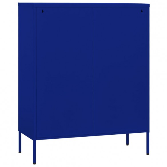 Armoire de rangement Bleu marine 80x35x101,5 cm Acier