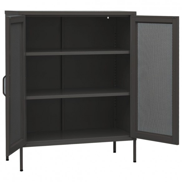 Armoire de rangement Anthracite 80x35x101,5 cm Acier