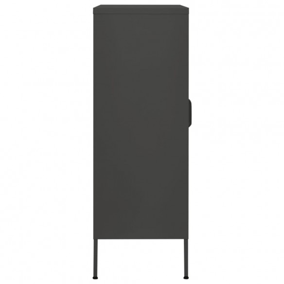 Armoire de rangement Anthracite 80x35x101,5 cm Acier