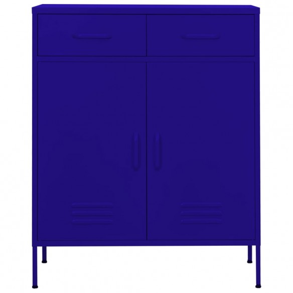 Armoire de rangement Bleu marine 80x35x101,5 cm Acier