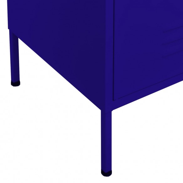 Armoire de rangement Bleu marine 80x35x101,5 cm Acier