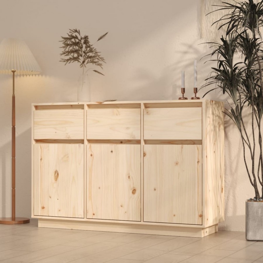 Buffet 110x34x75 cm Bois massif de pin