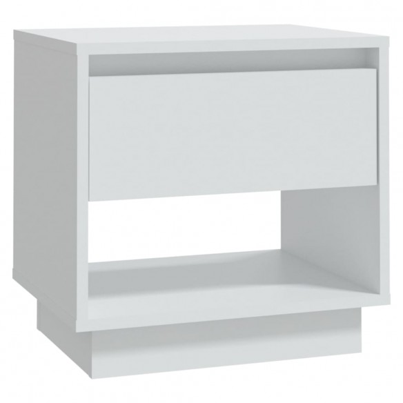 Tables de chevet 2 pcs Blanc 45x34x44 cm Aggloméré