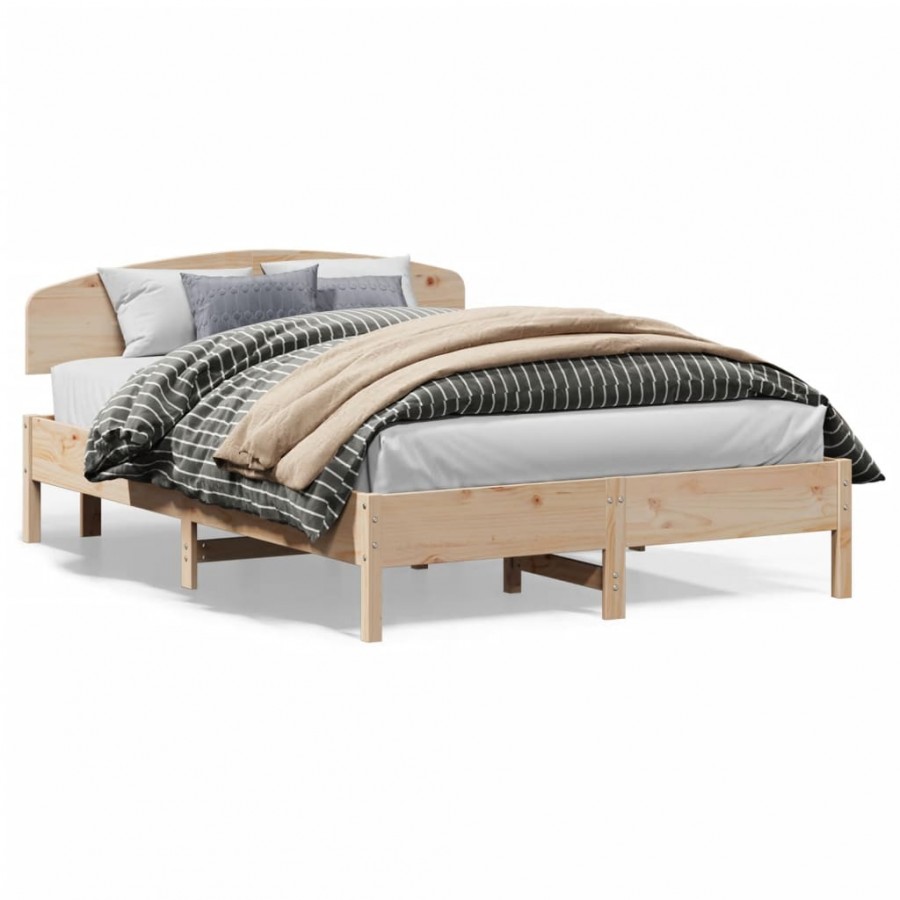 Cadre de lit avec tête de lit 140x200...