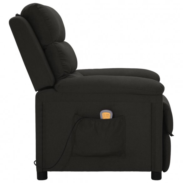 Fauteuil de massage Noir Tissu