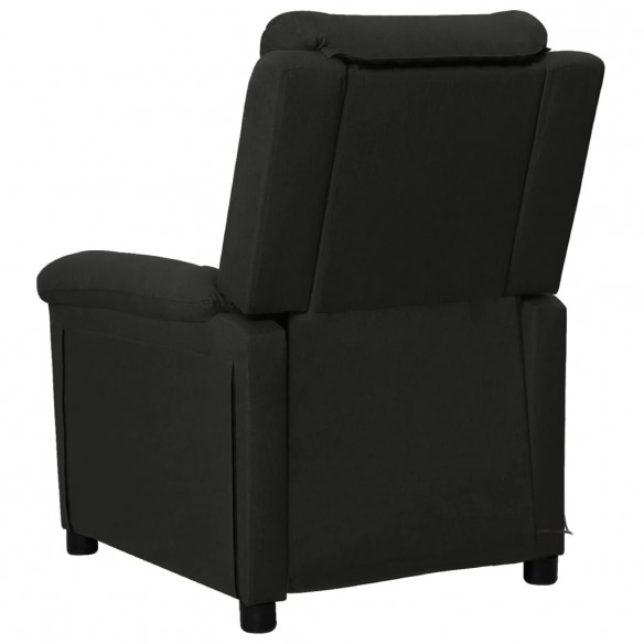 Fauteuil de massage Noir Tissu