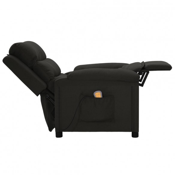 Fauteuil de massage Noir Tissu