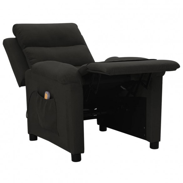 Fauteuil de massage Noir Tissu